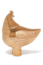 تمثال طيور الحب بتاج خزف